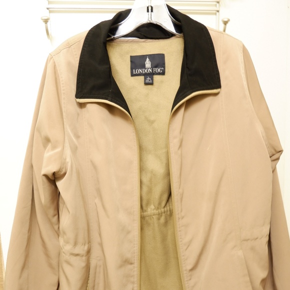 VINTAGE London Fog Tan Lightweight Jacket - Picture 1 of 6